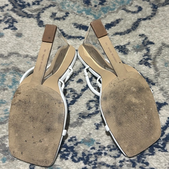 Steve Madden | Lunette Strappy Square Toe Clear Wedge - Picture 2 of 3